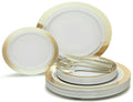 Celebration White & Gold Combo – 360 Pieces / 60 Guests