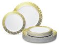 Florence White & Gold Combo –  300 Pieces / 150 Guest